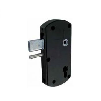 SERRURE PORTAIL / PORTILLON - PENE LEVANT - AXE60 EA70MM - NOIR 9005