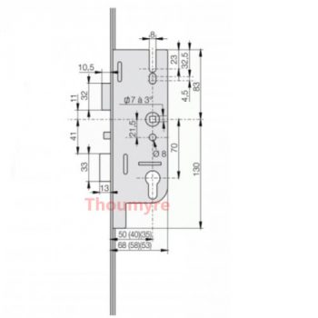 FERCO Boitier pour Fercomatic entraxe 70 mm