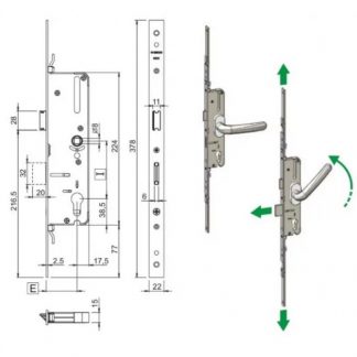 Serrure GNS 35-85 réf 464600