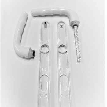 Ensemble Étroit pour Porte-Fenêtre en Aluminium Blanc