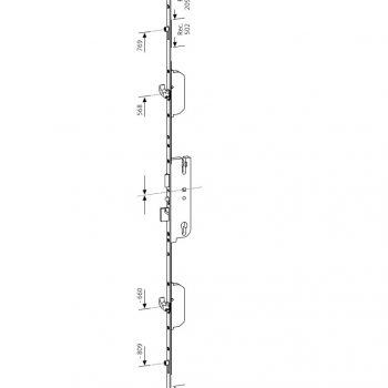 Serrure multipoints Ferco GU 40/92