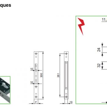 Serrure Omec 1408 Électrique pour Portail / Portillon