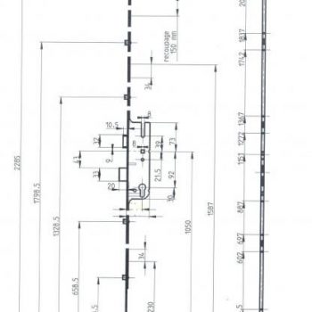 Serrure / crémone Ferco GU 2592