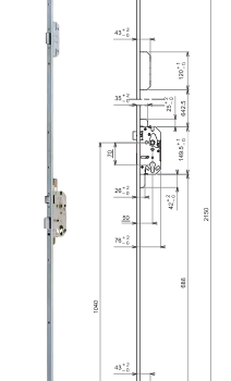  SERRURE 3 POINTS dad carmine 321 D