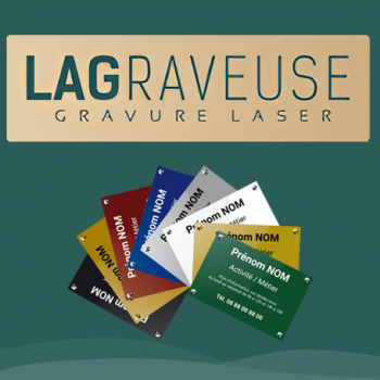 Logo graveuse Plaques professionnels Plexiglass