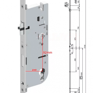 SERRURE MULTIPOINTS MACO E95 DM40 AUTO