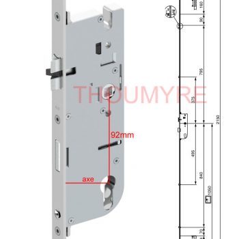 SERRURE MULTIPOINTS MACO E95 DM40 AUTO