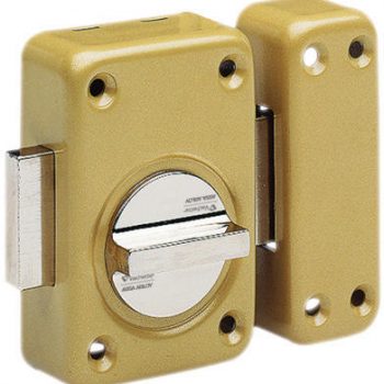 Verrou de sûreté VACHETTE à bouton réversible.