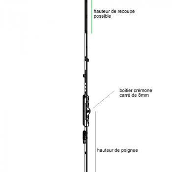CREMONE MACO OSCILLO BATTANT mm
