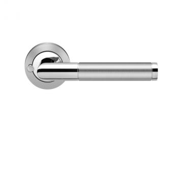 Ensemble sur rosace Inox poli/satiné