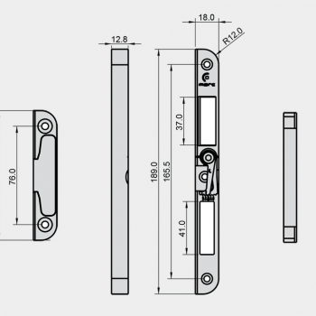 MARC HT 839 gâches pour serrure righini