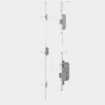 Serrure Marc 736 50/70 3 coffres encastre