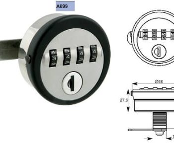 EUROLOCKS Serrure Batteuse pour meubles A199