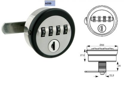 EUROLOCKS Serrure Batteuse pour meubles A199