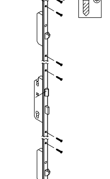 SCHUCO 214566 Crémone pour porte d'entrée
