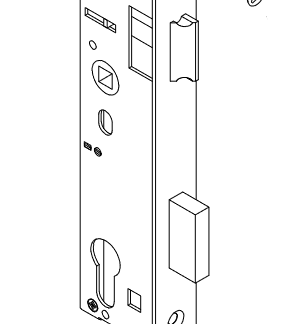 SCHUCO 211815 Serrure 1 point