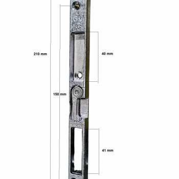 Gâche centrale PVC GU-FERCO-BKS G22873