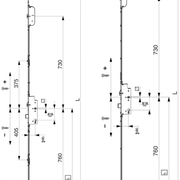 Serrure manoeuvre à la clé MACO Z-TF E92 DM