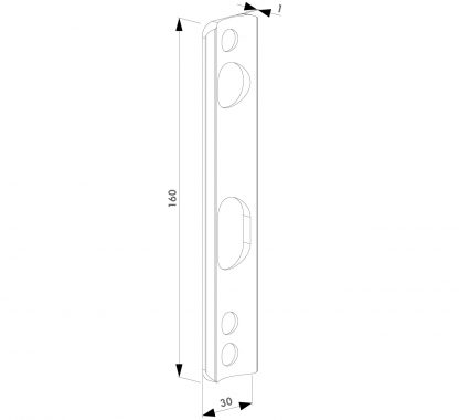 plaque adaptateur serrure