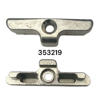 Gâche MACO 353219 pour galet et porte PCV