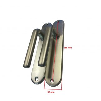 Ensemble béquille bec de cane entraxe 165 mm