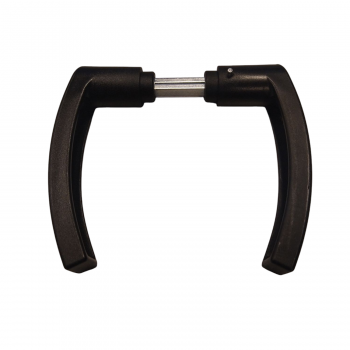 BEQUILLE DOUBLE NYLON NOIR CARRE DE 8 mm