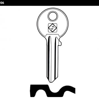 Clé sur numéro Cisa CS206