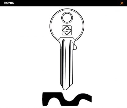 Clé sur numéro Cisa CS206