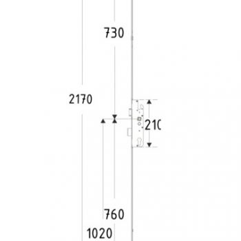 serrure-KFV-multipoints-as-2750-b001-173_schéma techcnique