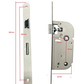 Serrure eurowale à condamnation à fouillot 40-70