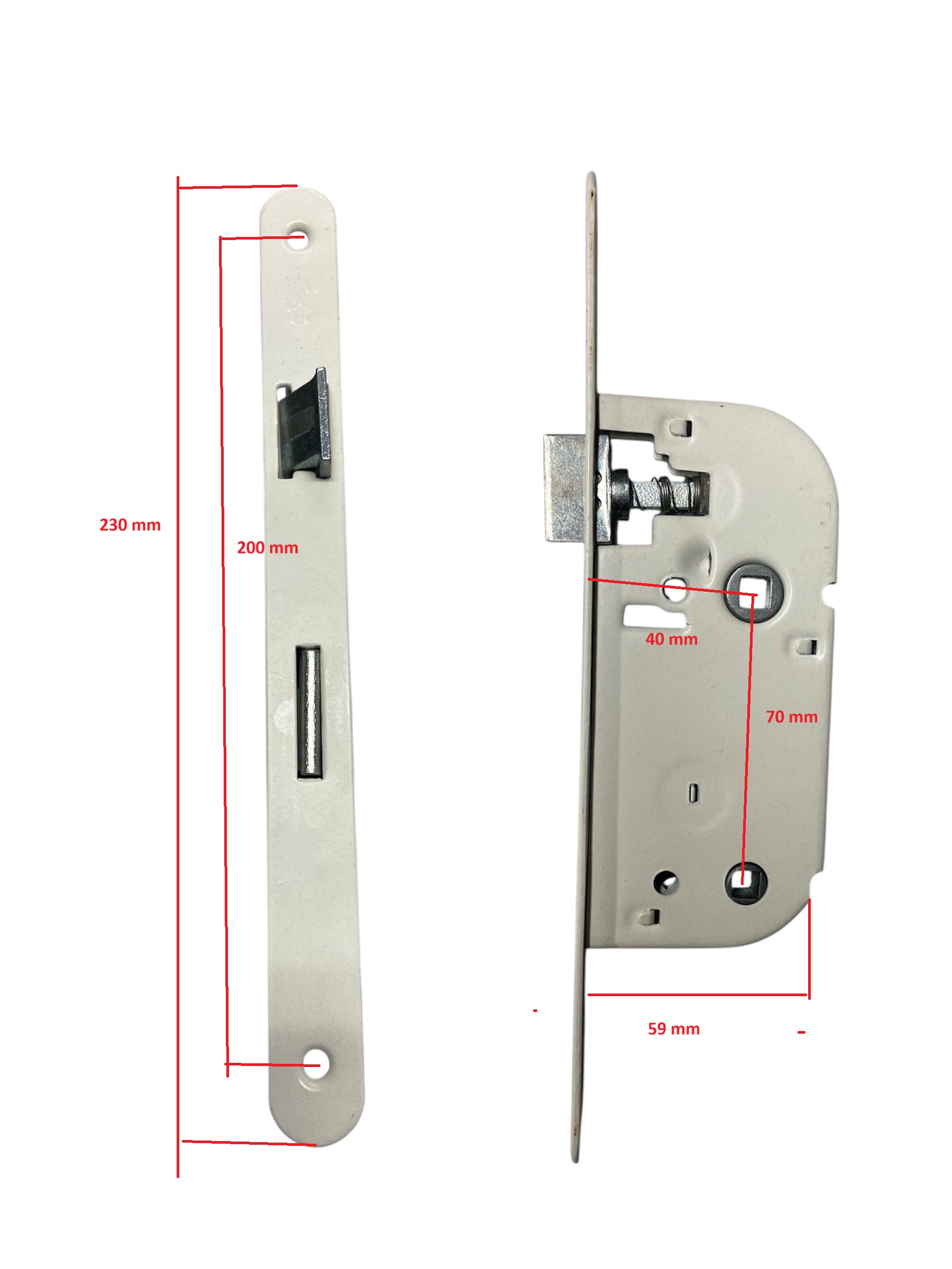 Serrure eurowale à condamnation à fouillot 40-70